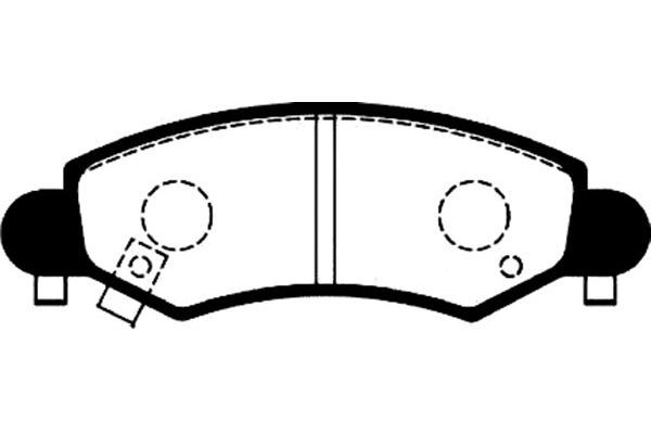 KAVO PARTS stabdžių trinkelių rinkinys, diskinis stabdys BP-8517